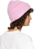 7 Moncler FRGMT Hiroshi Fujiwara Розовая шапка Moncler Genius