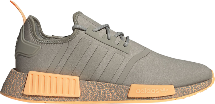 Кроссовки Adidas NMD_R1 'Grey Acid Orange', серый GW5632 | Grey фото 1