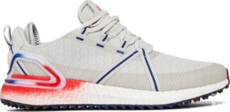 Кроссовки Adidas Solarthon Primegreen Spikeless Golf 'Grey Vivid Red', серы