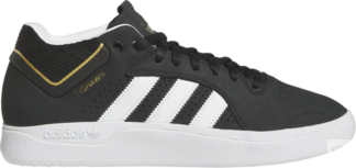 Кроссовки Adidas Tyshawn 'Black White Gold', черный