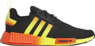 Кроссовки Adidas NMD_R1 'Black Orange Yellow Gradient', черный