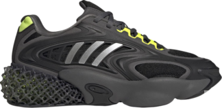 Кроссовки Adidas 4D Krazed 'Black Solar Yellow', черный