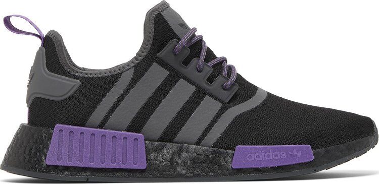 Кроссовки Adidas NMD_R1 'Black Active Purple', черный GW5664 | Black фото 1