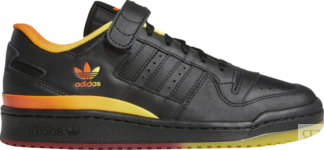 Кроссовки Adidas Forum Low 'Black Orange Yellow Gradient', черный