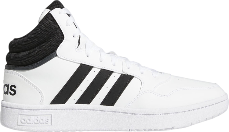 Кроссовки Adidas Hoops 3.0 Mid 'Black White', черный GW3019 | Black фото 1