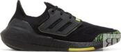 Кроссовки Adidas UltraBoost 22 'Black Solar Yellow', черный GX5915 | Black фото 1