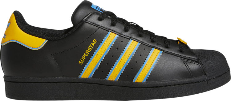 Кроссовки Adidas Superstar 'Black Gold Blue', черный FZ5892 | Black фото 1