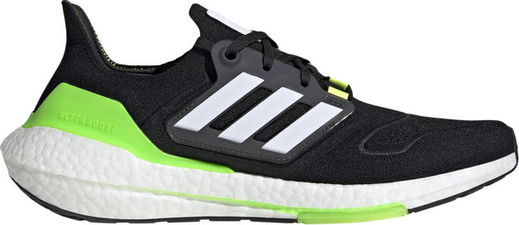 Кроссовки Adidas UltraBoost 22 'Black Solar Green', черный GX6640 | Black фото 1