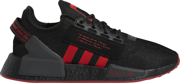 Кроссовки Adidas NMD_R1 V2 'Black Vivid Red', черный GY2071 | Black фото 1