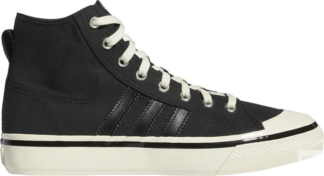 Кроссовки Adidas Nizza High RF 74 'Black Cream White', черный