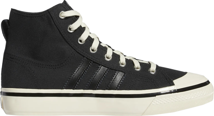 Кроссовки Adidas Nizza High RF 74 'Black Cream White', черный GX8488 | Black фото 1