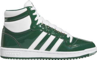 Кроссовки Adidas Top Ten RB 'Dark Green Patent', зеленый