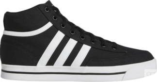 Кроссовки Adidas Retrovulc Mid Canvas 'Core Black White', черный