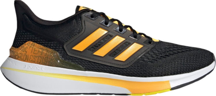 Кроссовки Adidas EQ21 Run 'Black Semi Solar Gold', черный GZ4082 | Black фото 1