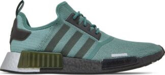 Кроссовки Adidas NMD_R1 'Tech Emerald Black', зеленый