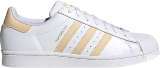 Кроссовки Adidas Superstar 'White Glow Orange', черный