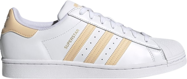 Кроссовки Adidas Superstar 'White Glow Orange', черный H00128 | Black фото 1