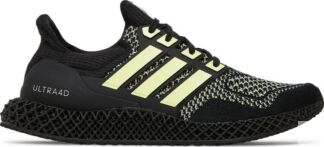 Кроссовки Adidas Ultra 4D 'Black Almost Lime', черный