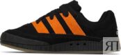 Кроссовки Adidas Jamal Smith x Adimatic 'Black Orange Rush', черный GX8976 | Black фото 3