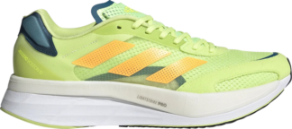 Кроссовки Adidas Adizero Boston 10 'Pulse Lime Flash Orange', зеленый