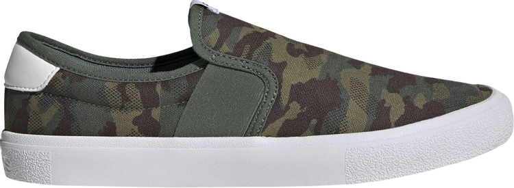 Кроссовки Adidas Vulc Raid3r Slip-On 'Camo', зеленый GW4108 | Green фото 1