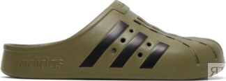 Кроссовки Adidas Adilette Clog 'Focus Olive', зеленый