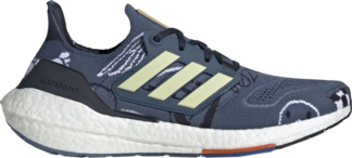 Кроссовки Adidas UltraBoost 22 'Wonder Steel Almost Yellow', синий