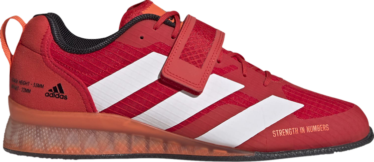 Кроссовки Adidas Adipower Weightlifting 3 'Vivid Red White', красный GY8924 | Red фото 1