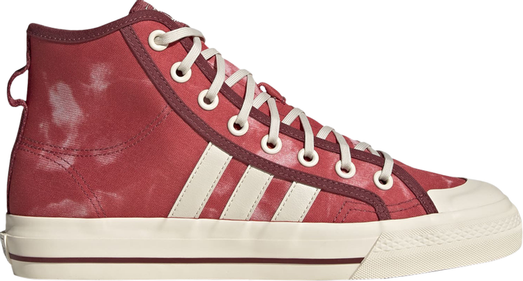 Кроссовки Adidas Nizza Hi RF 'Bleached - Crew Red Wonder White', красный GX4585 | Red фото 1