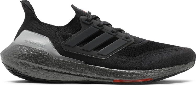 Кроссовки Adidas UltraBoost 21 'Carbon Solar Red', серый FY3952 | Grey фото 1