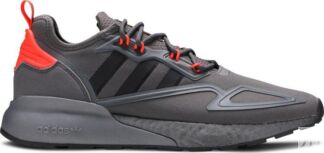 Кроссовки Adidas ZX 2K Boost 'Grey Solar Red', серый