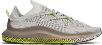 Кроссовки Adidas 4D Fusio 'Grey Solar Yellow', серый