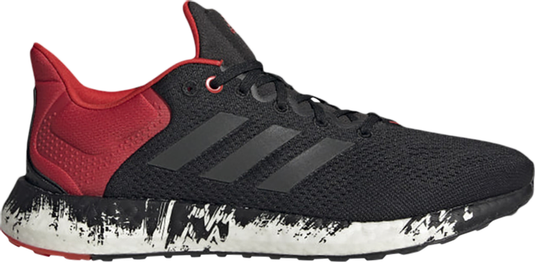 Кроссовки Adidas PureBoost 21 'Black Vivid Red', черный GV7702 | Black фото 1