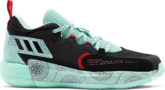 Кроссовки Adidas Dame 7 EXTPLY 'Black Clear Mint', черный