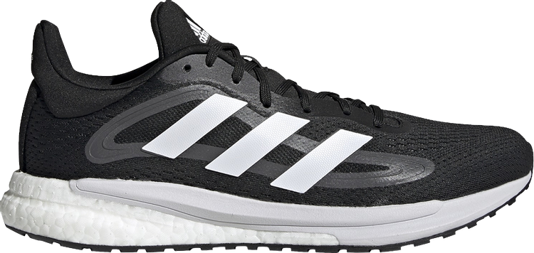 Кроссовки Adidas SolarGlide 4 'Black White', черный S42558 | Black фото 1