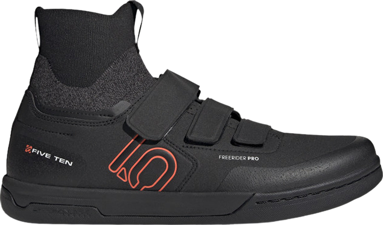 Кроссовки Adidas Five Ten Freerider Pro Mid 'Black Solar Red', черный H02024 | Black фото 1