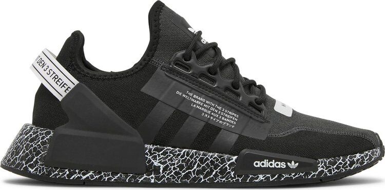 Кроссовки Adidas NMD_R1 V2 'Crackled - Black Carbon', черный GZ6549 | Black фото 1