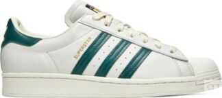 Кроссовки Adidas Superstar 'Off White Collegiate Green', зеленый