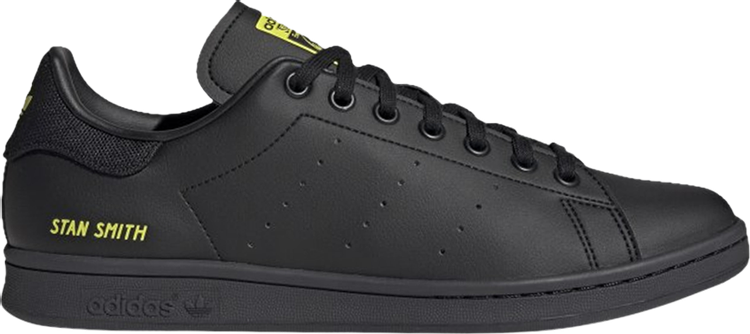 Кроссовки Adidas Stan Smith 'Black Semi Solar Yellow', черный H00326 | Black фото 1