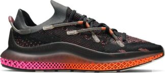 Кроссовки Adidas 4D Fusio 'Black Orange Pink', черный