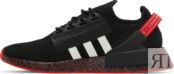 Кроссовки Adidas NMD_R1 V2 'Crackled - Black Red', черный GZ6552 | Black фото 3