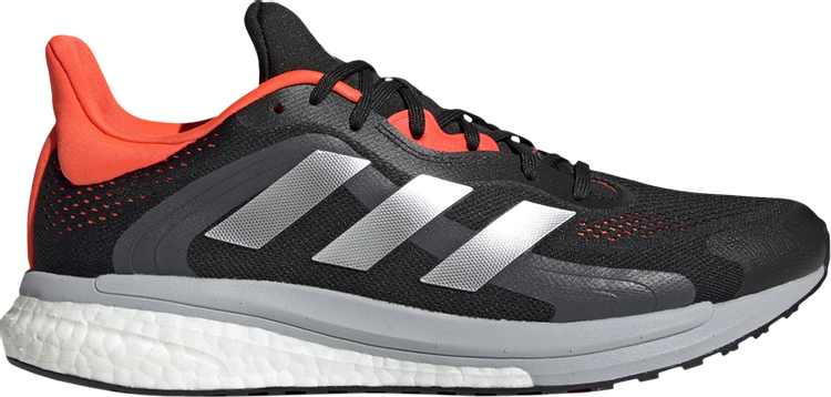 Кроссовки Adidas SolarGlide 4 ST 'Black Solar Red', черный FY4108 | Black фото 1