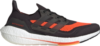 Кроссовки Adidas UltraBoost 21 'Carbon Solar Red', черный