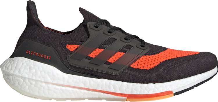 Кроссовки Adidas UltraBoost 21 'Carbon Solar Red', черный FZ2559 | Black фото 1