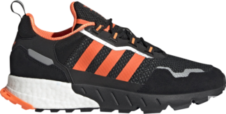 Кроссовки Adidas ZX 1K Boost 'Black Solar Orange', черный