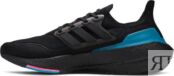 Кроссовки Adidas UltraBoost 21 'Black Active Teal', черный FZ1921 | Black фото 3