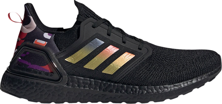 Кроссовки Adidas UltraBoost 20, черный/золотистый GZ8988 | Black фото 1