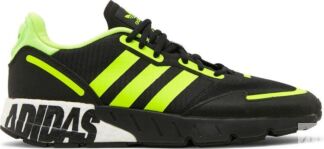 Кроссовки Adidas ZX 1K Boost 'Bold Logo Graphic - Black Solar Yellow', черн