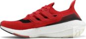 Кроссовки Adidas UltraBoost 21, красный/черный/белый FY0387 | Red фото 3