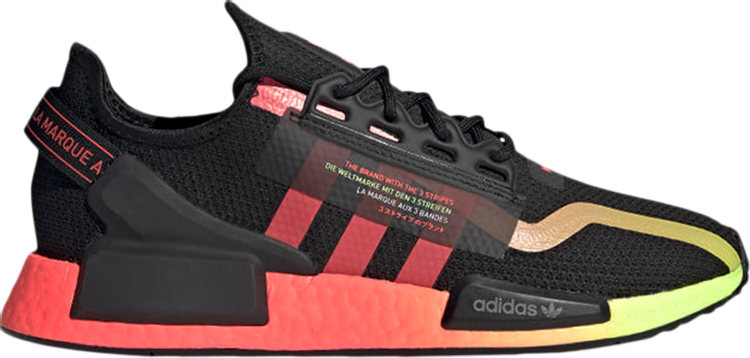 Кроссовки Adidas NMD_R1 V2 'Watermelon Pack - Gradient', черный FY5918 | Black фото 1